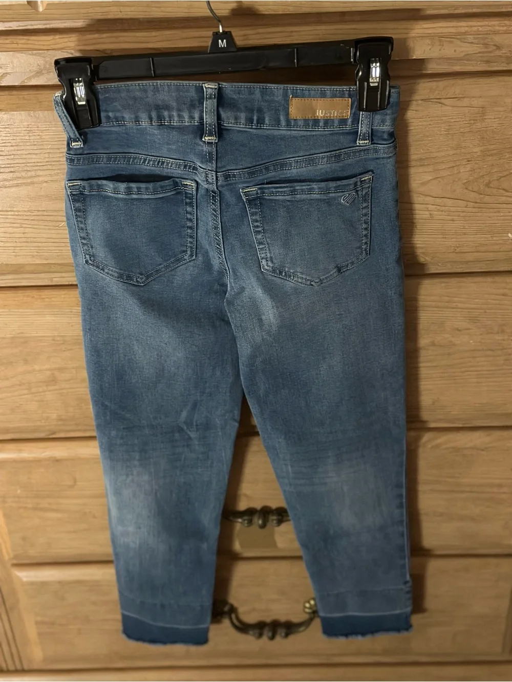 Justice Girls' Blue Patterned & Washed Simply Low Rise Jeans - 2-Pack | Size 12S